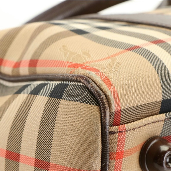 Burberry haymarket check Boston Bag - Picture 8 of 9